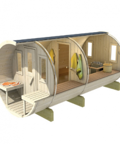 Fasssauna 330 mit Terrasse